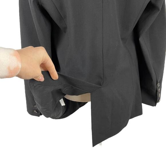 Universal Standard Rio Stretch Wool Formal Blazer Jacket Suit in Black XS 10-12 - Picture 12 of 16